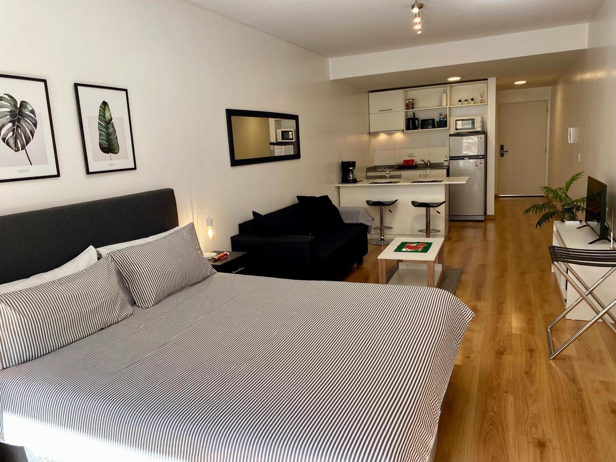 Apartamento Centrico Y Moderno Con Balcon, Piscina, Gimnasio Y Laundry Buenos Aires Exteriör bild